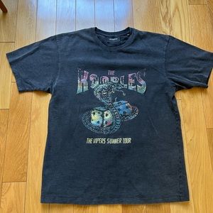 The Kooples Paris black vintage wash graphic tee